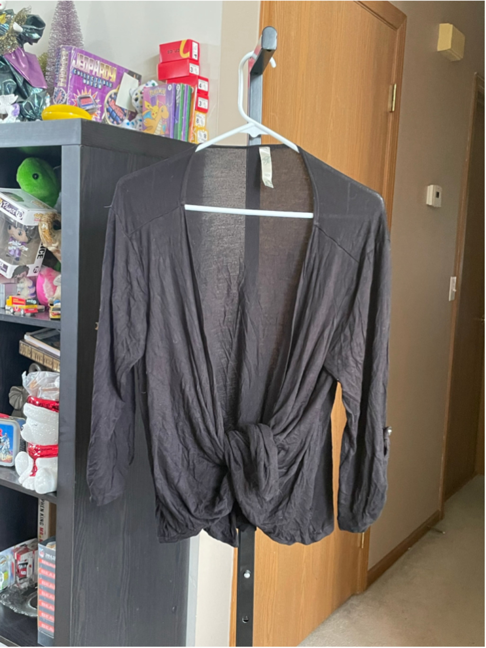 Women's ICY Black Long Sleeve Tee Size L